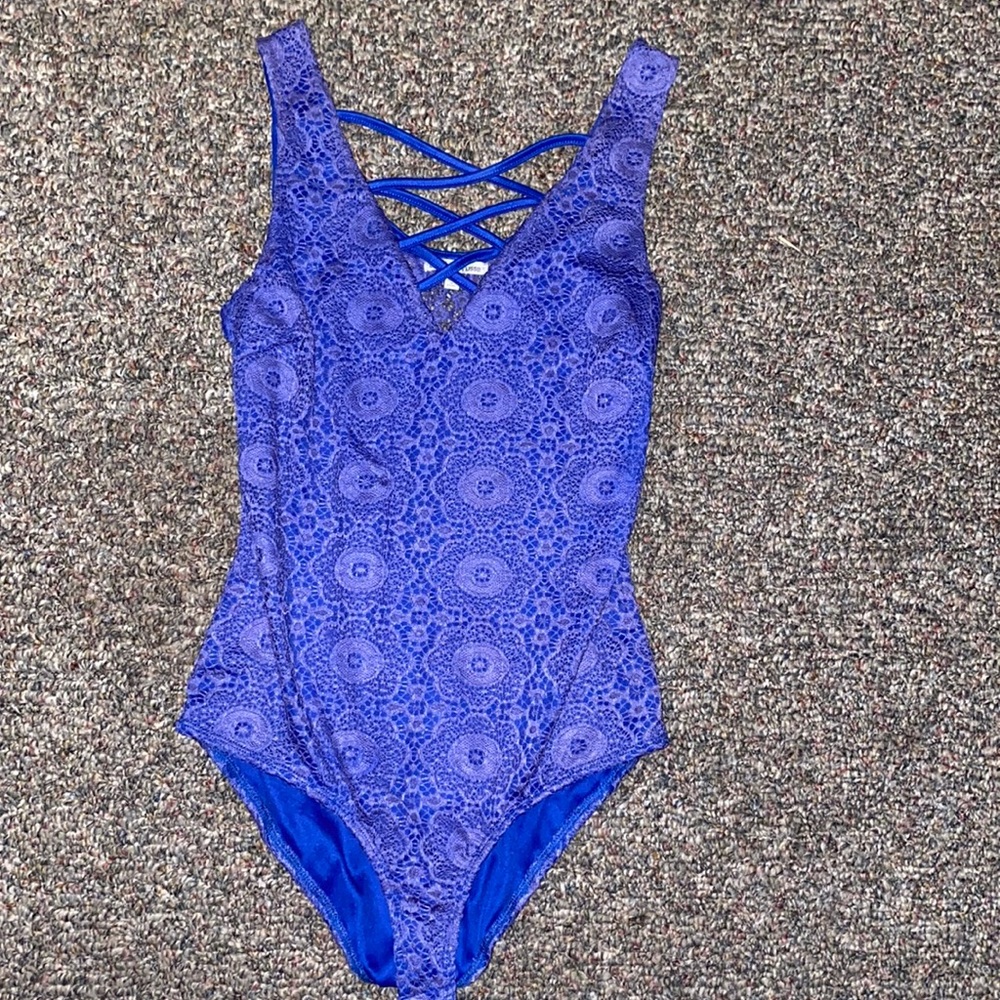 One piece lace top